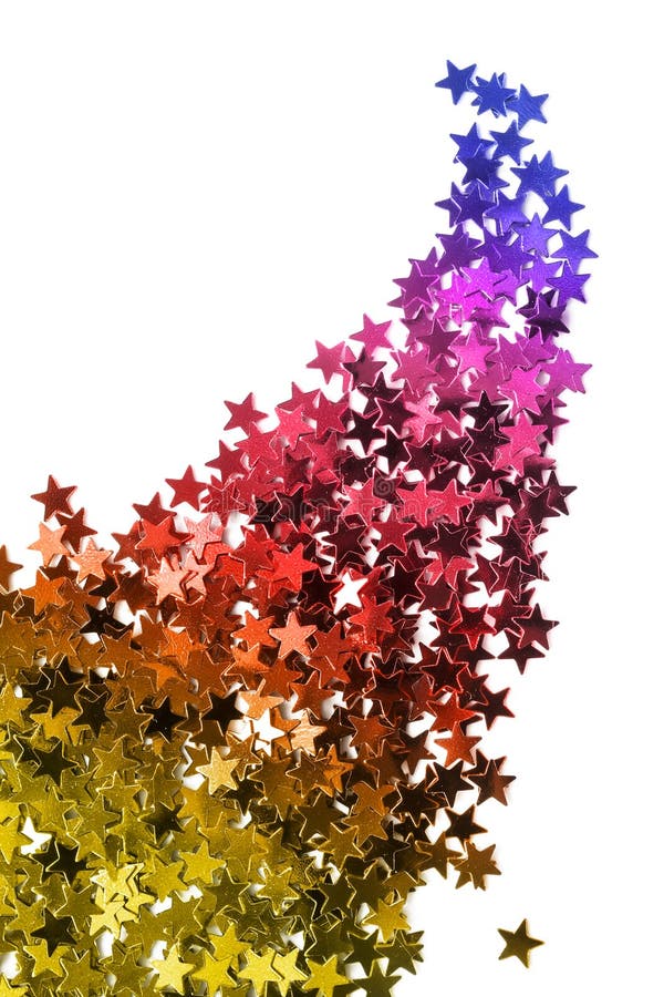 Star shaped confetti stock image. Image of shine, glitter 81640741