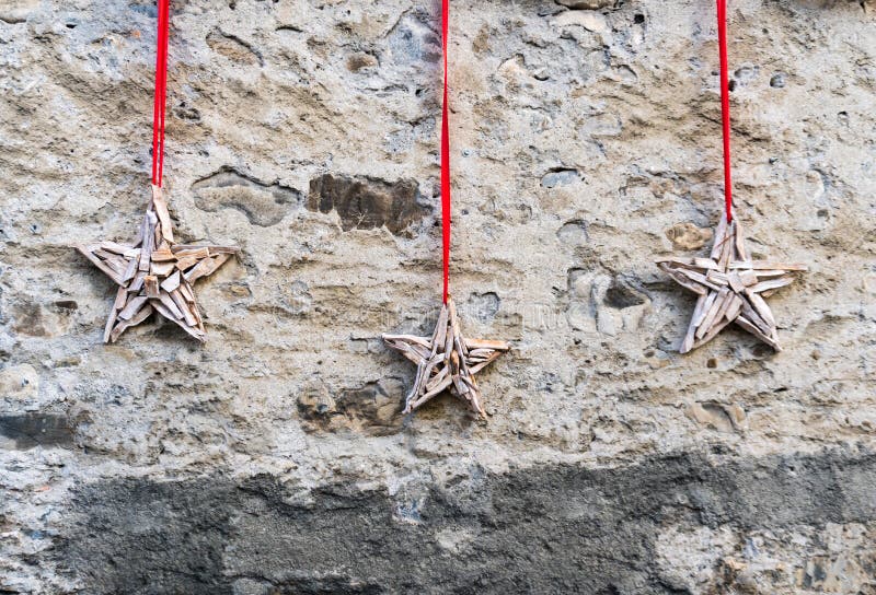 Star-shaped decorative accessories handmade out of wood stock image Star-shaped decorative accessories handmade out of wood stock image