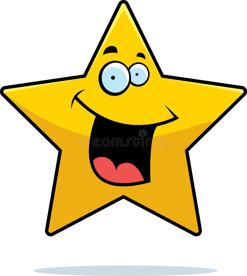 Happy Gold Star Clipart