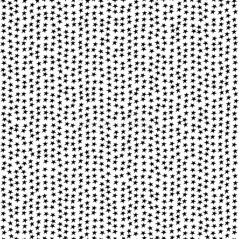 Vector Seamless Pattern With Stars Small Black Stars On White Background Stock Vector Illustration Of Fabric Backdrop
