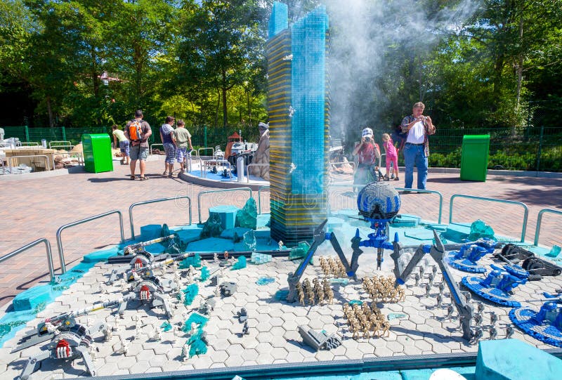 Star Wars episod på Legoland royaltyfria foton Star Wars episod på Legoland royaltyfria foton