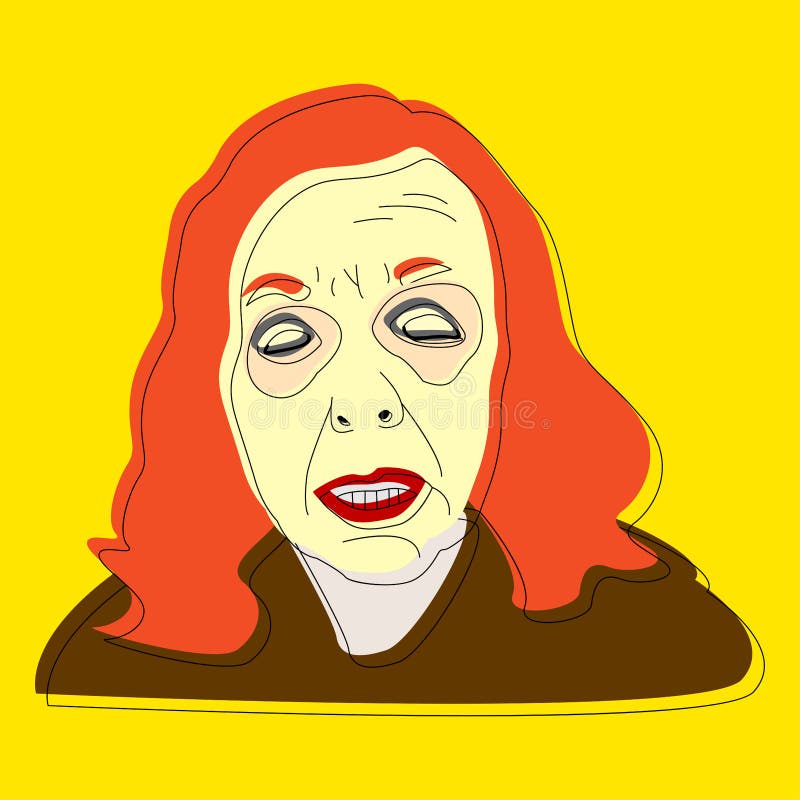 Stara kobieta ilustracji Stara kobieta ilustracji