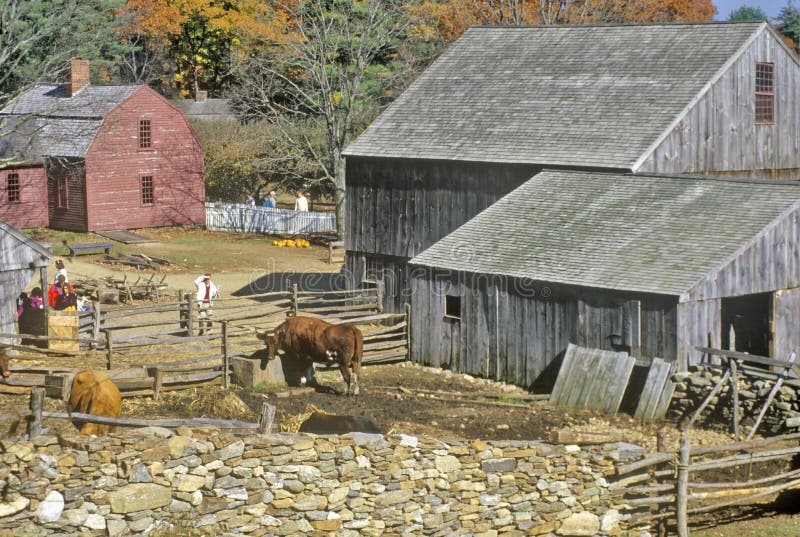Stara Sturbridge wioska, Sturbridge, Massachusetts obrazy stock