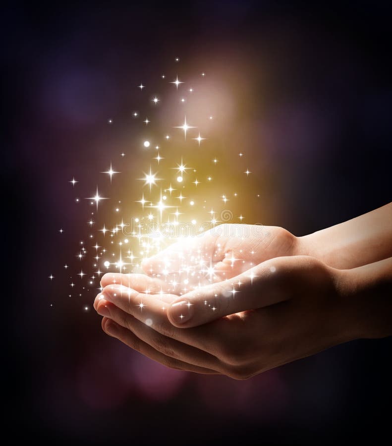 Stardust i magia w twój rękach obraz royalty free Stardust i magia w twój rękach obraz royalty free