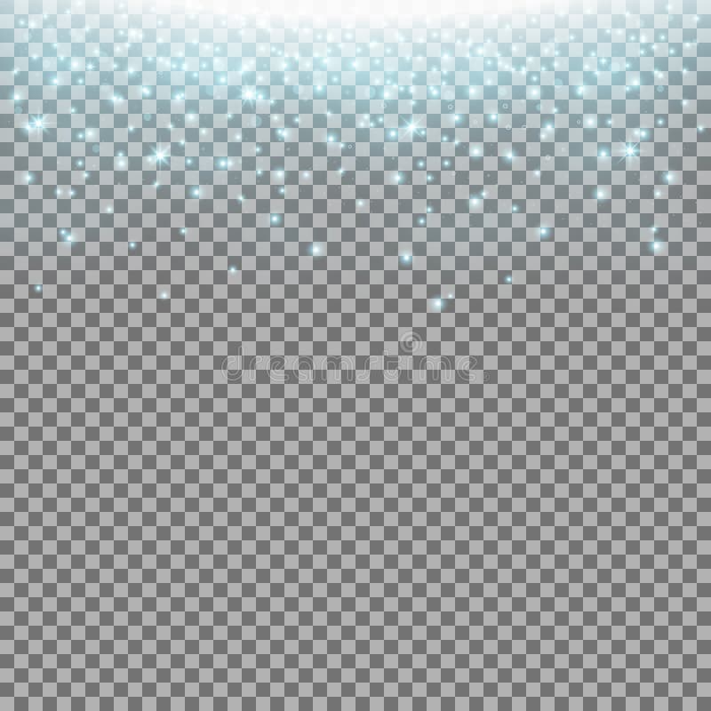 Glittering stardust on transparent background, sparkling particles, light effect, aqua color. Glittering stardust on transparent background, sparkling particles, light effect, aqua color