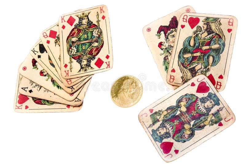 Stare joker karty obraz stock