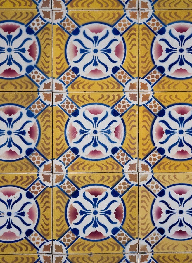 Ornamental old typical tiles from Portugal. Ornamental old typical tiles from Portugal.