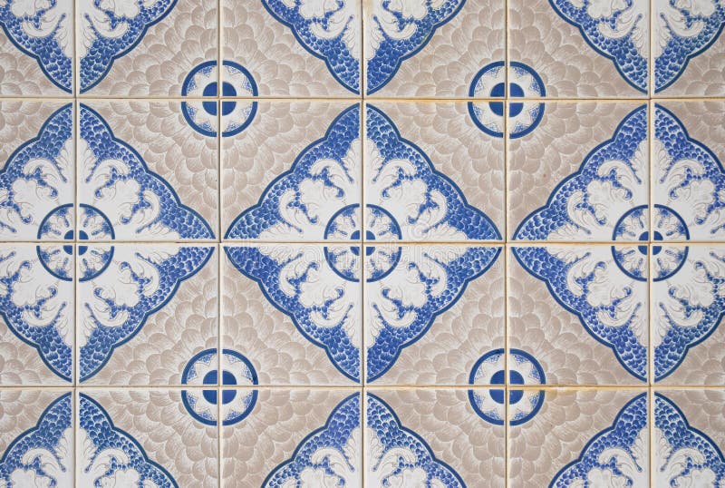 Ornamental old typical tiles from Portugal. Ornamental old typical tiles from Portugal.