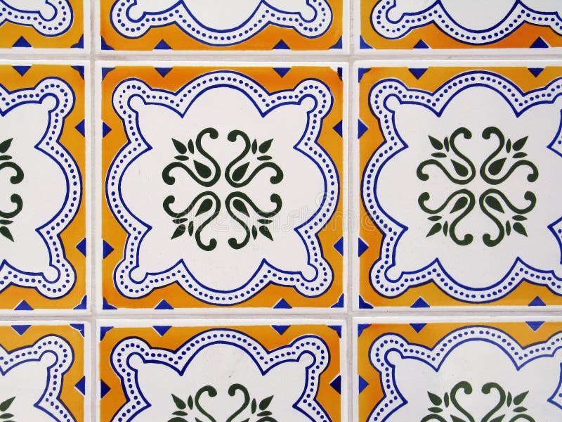 Old portuguese tiles background - Sao Luiz - Brazil. Old portuguese tiles background - Sao Luiz - Brazil