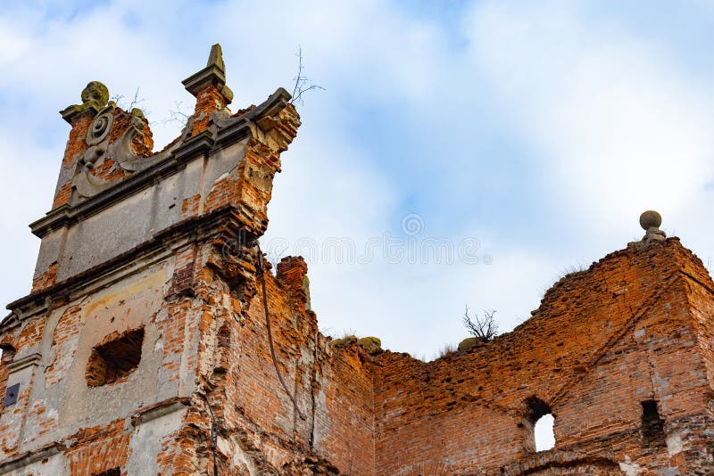 Stare Selo Old village Castle, Lviv region, Ukraine. Castle in the Stare Selo old village near the Lviv in western Ukraine