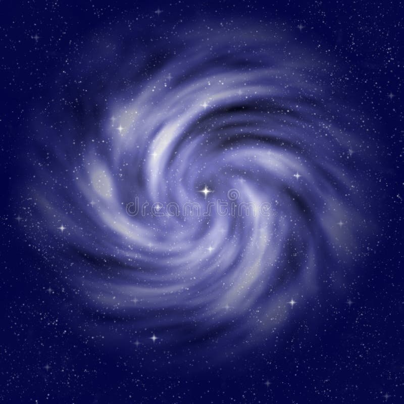 Starfield nebula starry sky stock illustration