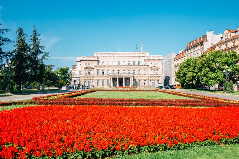 Stari dvor Old palace City Hall in Belgrade, Serbia royalty free stock images Stari dvor Old palace City Hall in Belgrade, Serbia royalty free stock images