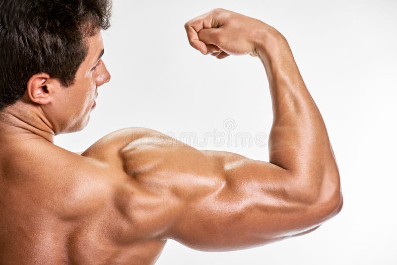 Stark arm för man arkivfoton Stark arm för man arkivfoton