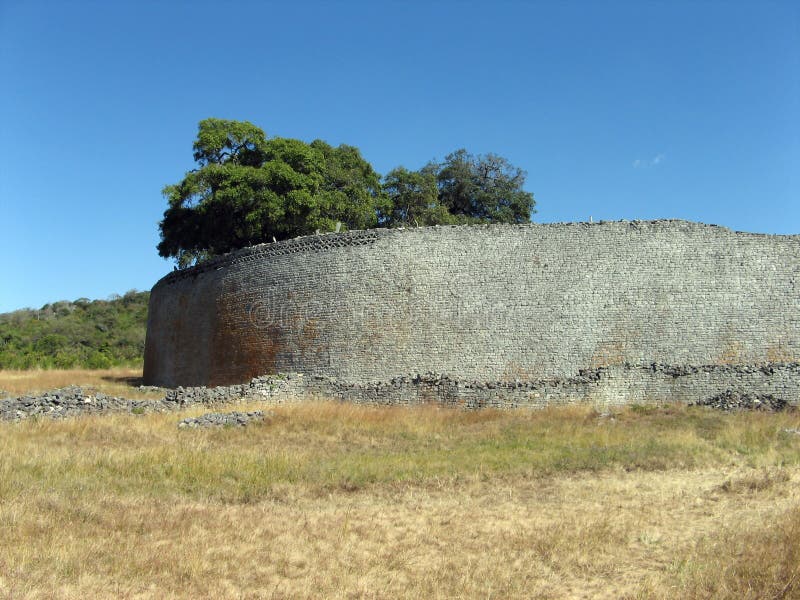 The enclosure at the ancient site of Great Zimbabwe in Masvingo. The enclosure at the ancient site of Great Zimbabwe in Masvingo