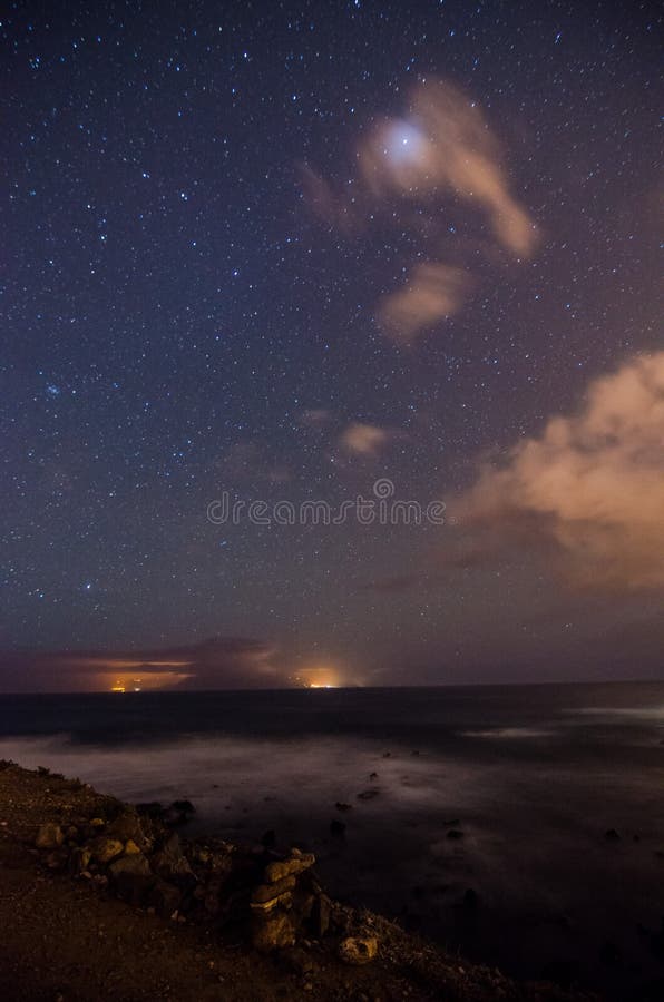 Starry Night Sky stock image