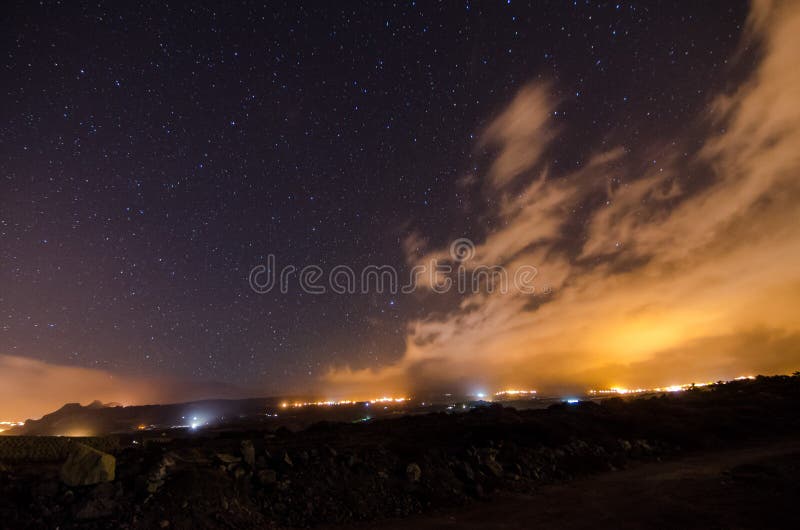 Starry Night Sky royalty free stock photo