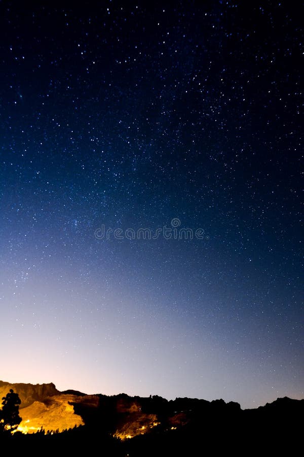 Starry Night Sky royalty free stock photo
