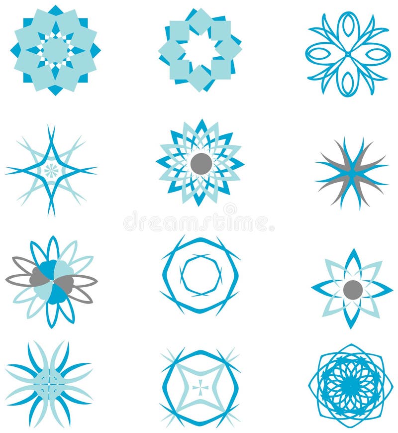 Blue stars, design elements with vector format