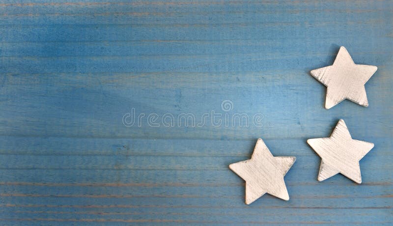 Stars on blue board