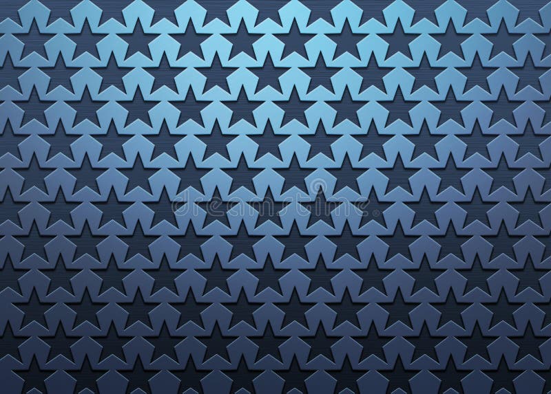 Stars Blued Steel Grid Texture Stock