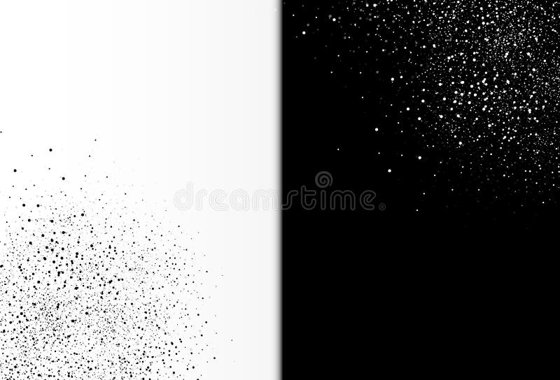 Stars Dust Scattered Splash in Galaxy Snow Winter Two Tone Abstract  Background in Half Horizontal. Black and White Distress Stock Vector -  Illustration of background, design: 133421723