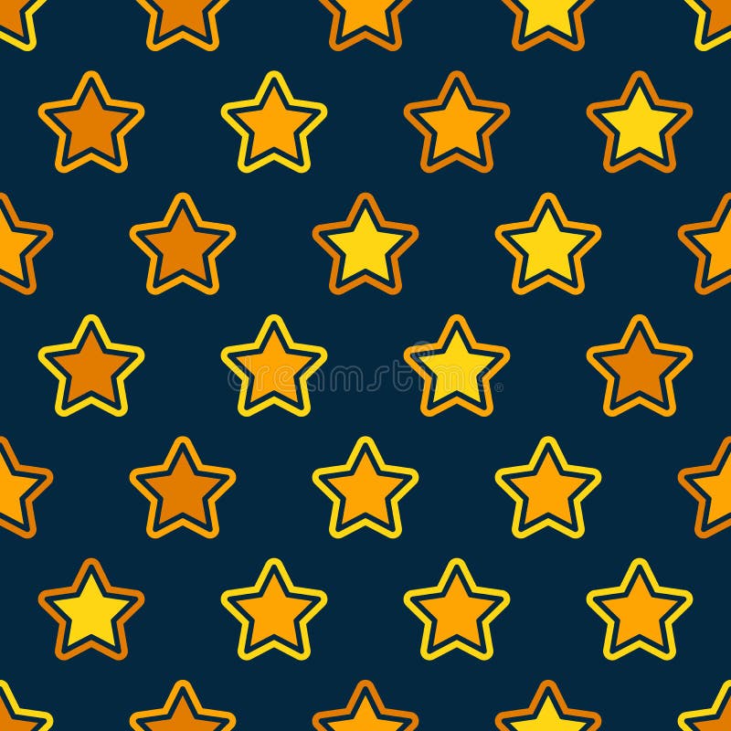 Stars grid seamless pattern background. Design element for textile print vector illustration