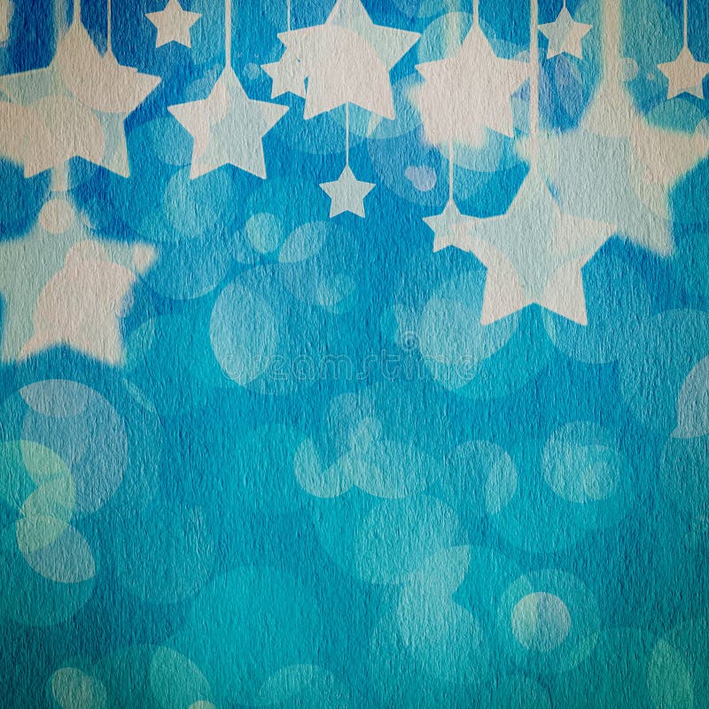 Stars on the grunge paper