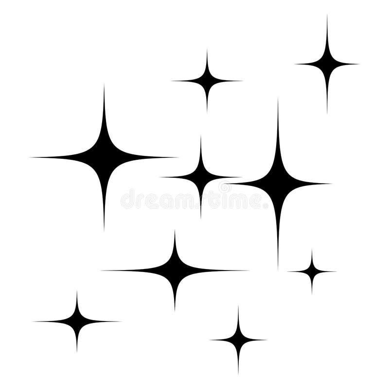 Stars silhouette vector symbol icon design.