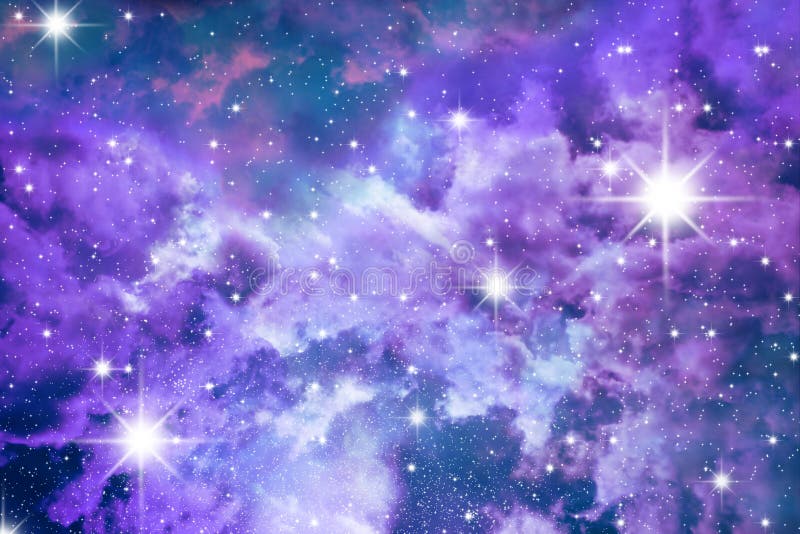 Stars sky blue stock illustration