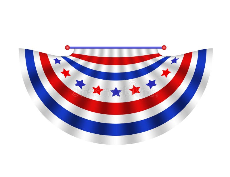 Stars and Stripes Bunting royalty free illustration
