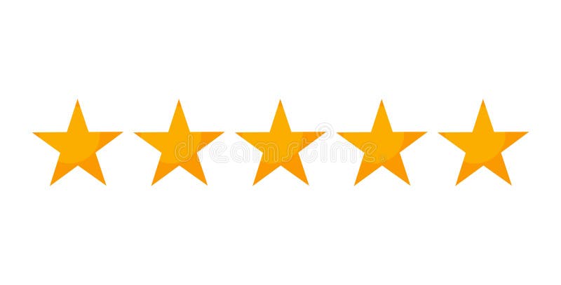 5 stars symbol stock illustration