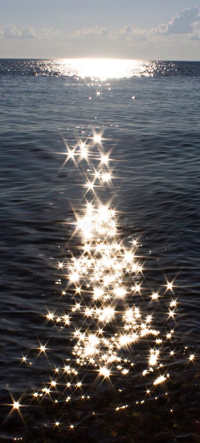 Stars ocean reflections stock image. Image of wallpaper - 97704447