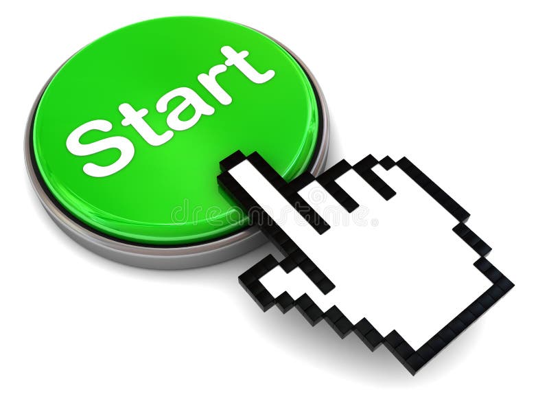 Start button vector illustration