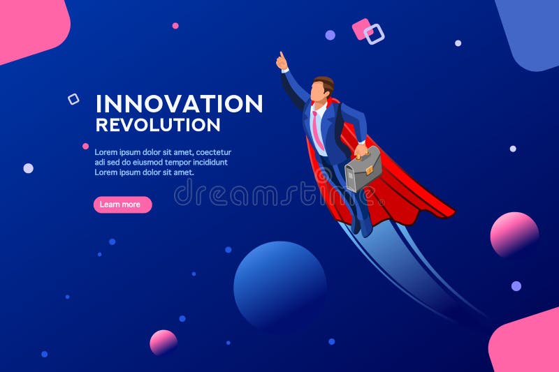 Start digitaal trasformationmalplaatje voor Website vector illustratie Start digitaal trasformationmalplaatje voor Website vector illustratie