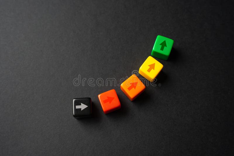 Start and growth. Powerful representation of the journey of starting and growing a successful business, increasing performance. stock photos