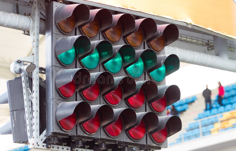 Start Lights stock image. Image of track, motogp, finish 55870849