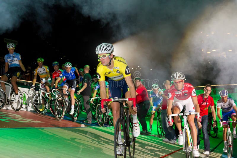 Start of Sixday nights Zurich stock photo