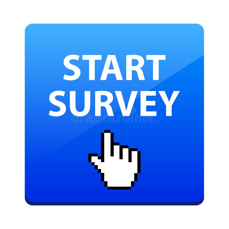 Start survey button stock vector. Illustration of click - 140430910