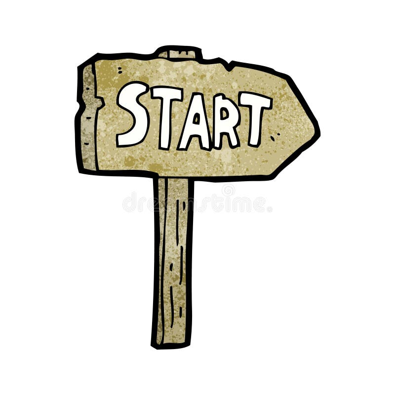 start symbol cartoon