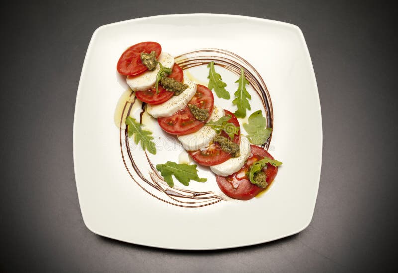 Mozzarella starter stock image. Image of dish, layer 39492091