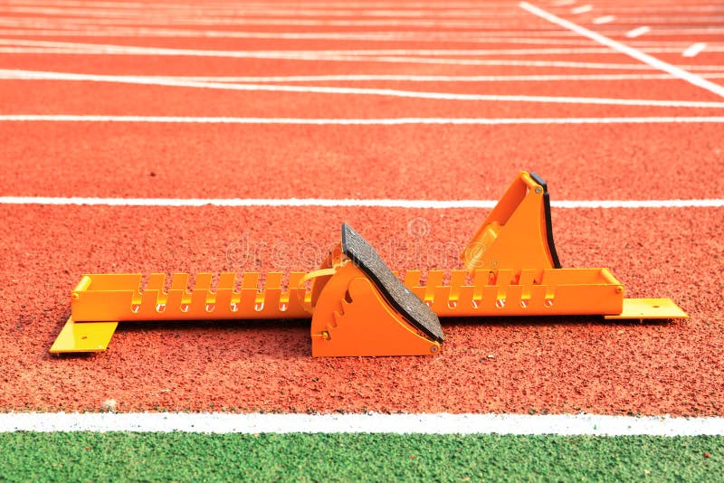 The starting block stock photo. Image of field, victory 176503912