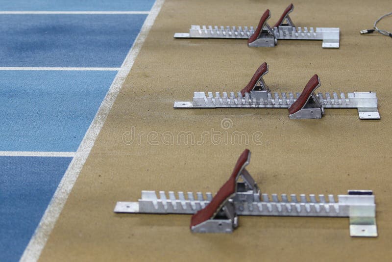 Starting Blocks in Track and Field Stock Photo Image of athletic