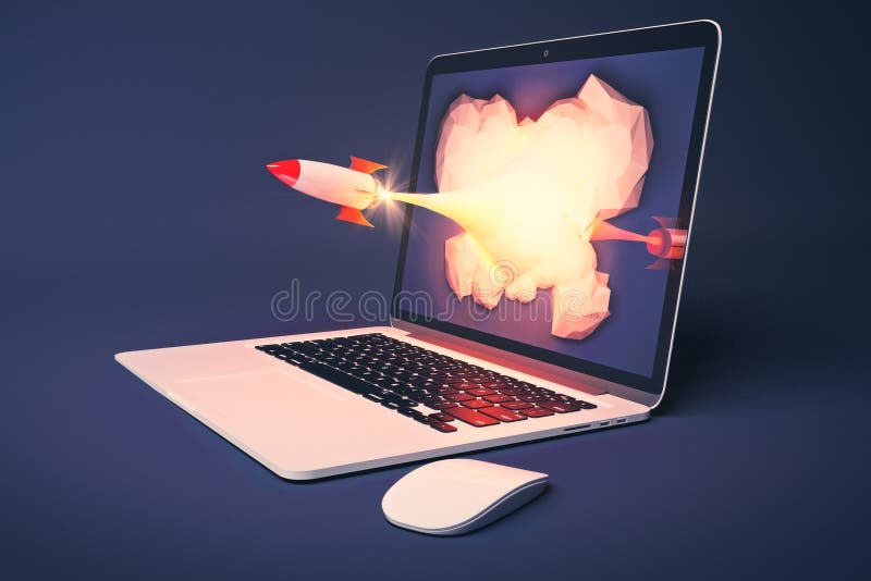Startup begreppsraket vektor illustrationer Startup begreppsraket vektor illustrationer