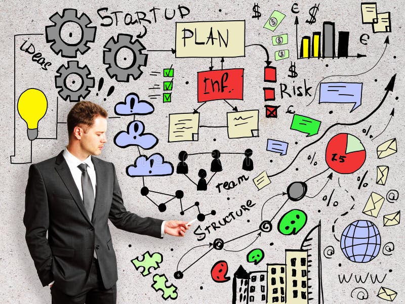 Startup concept stock illustration. Illustration of investment - 79402582