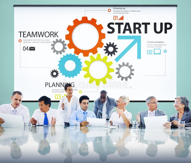 Startup Goals Growth Success Plan Business Concept Stock Image Image