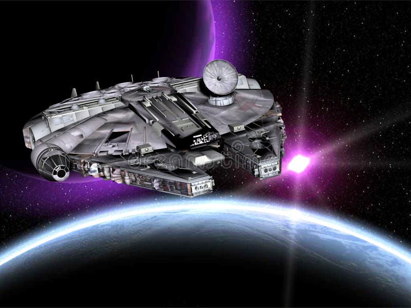 Starwars Spaceship royalty free illustration