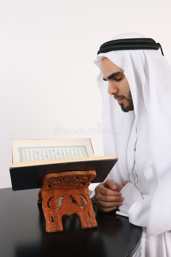 Arab Muslim Man Devoted To His Faith. Arab Muslim Man Devoted To His Faith