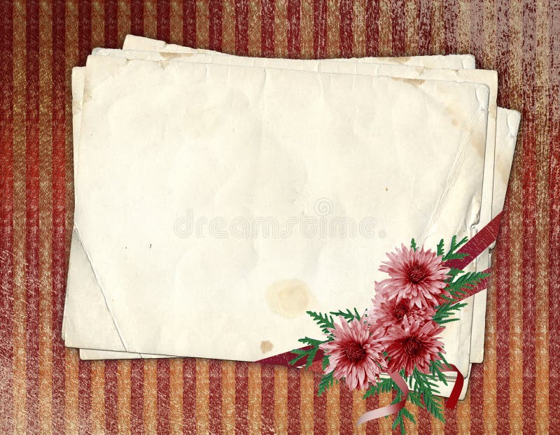 stary chryzantema papier ilustracji stary chryzantema papier ilustracji