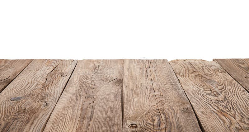 Stary drewniany stół odizolowywający na białym tle