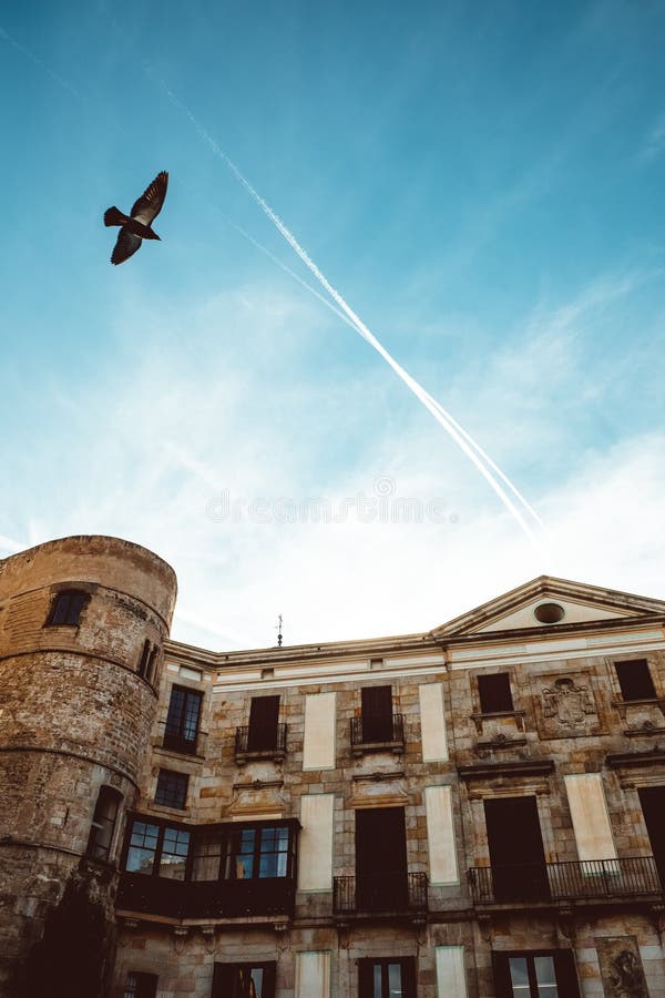 Stary ko?ci?? w Gockiej ?wiartce Barcelona Ja tak?e dzwoni jako Barri Gotic obrazy royalty free Stary ko?ci?? w Gockiej ?wiartce Barcelona Ja tak?e dzwoni jako Barri Gotic obrazy royalty free